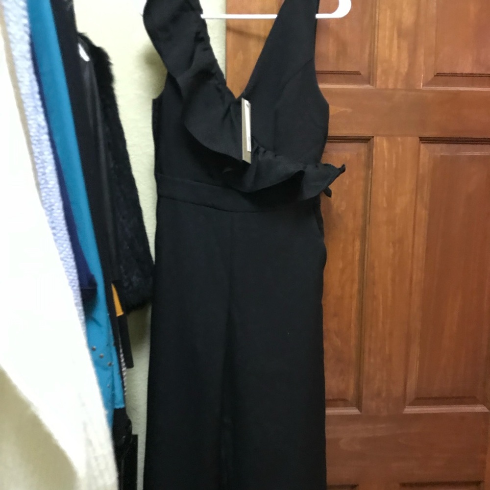 Black Ruffle jumpsuit